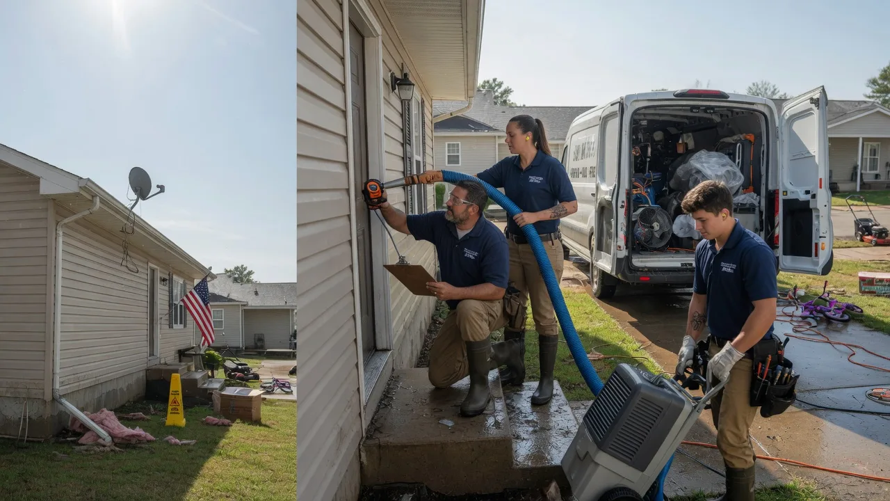 Ceiling Water Damage Restoration in Oswego, KS near me